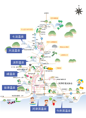 河津温泉地图