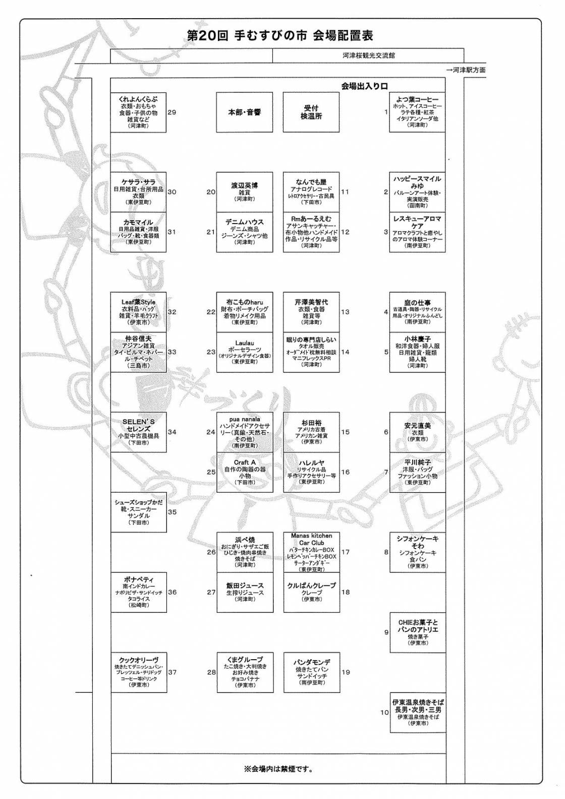 第20回　河津発フリーマーケット　手むすびの会