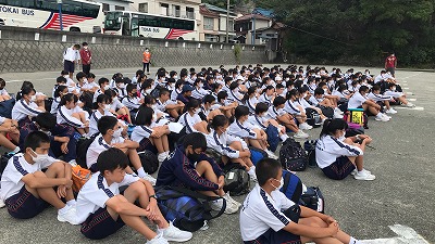 三島市立南中学校自然体験～今井浜民宿組合