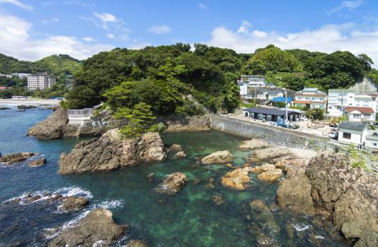 温泉から見える絶景