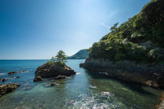 温泉から見える絶景