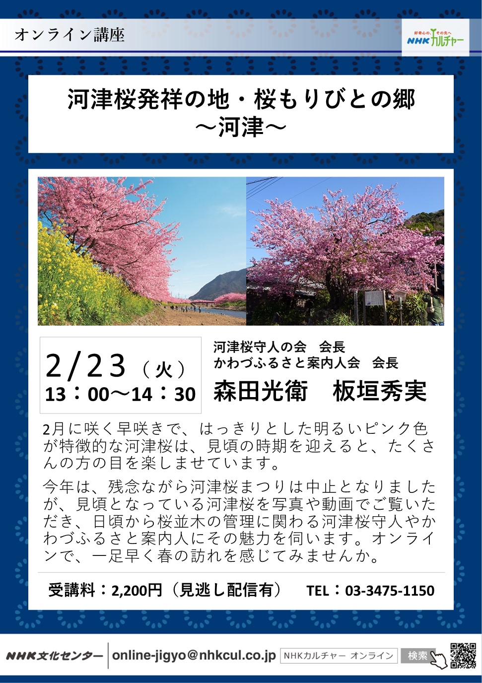 NHKオンライン講座　～河津桜　知っているとお得情報