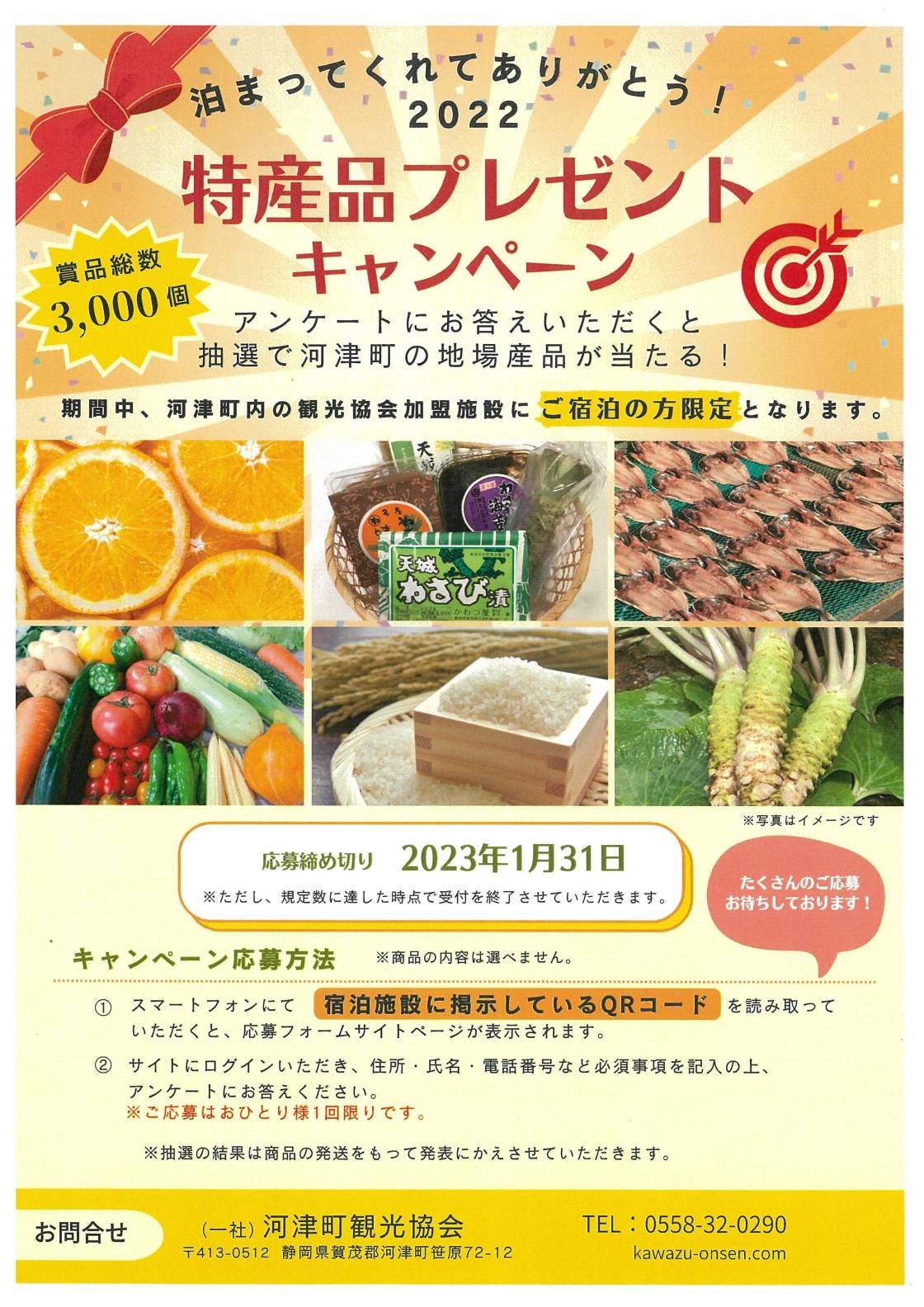 特産品プレゼントキャンペーン　