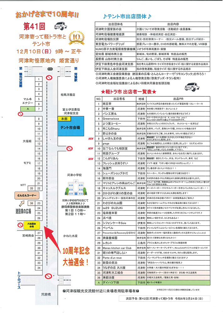 軽トラ市とテント市！